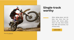 Single Track Worthy - Site With HTML Template Download