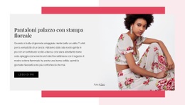 Abiti Floreali Da Donna: Modello HTML5 Moderno