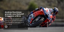 Sport Motociclistico Estremo - Modello HTML5 Di Funzionalità