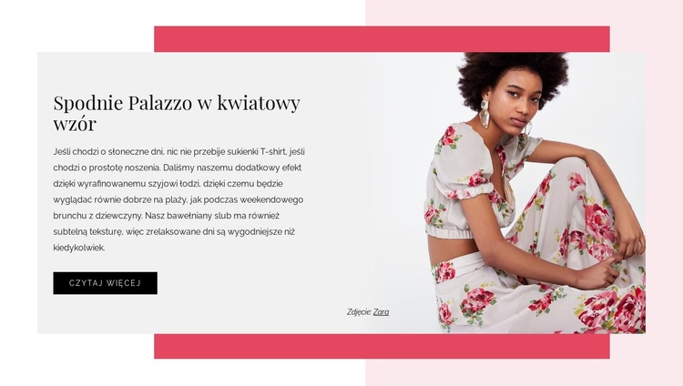 Sukienki damskie w kwiaty Kreator witryn internetowych HTML