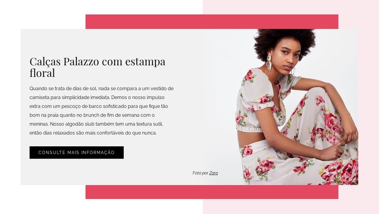 Vestidos florais femininos Design do site