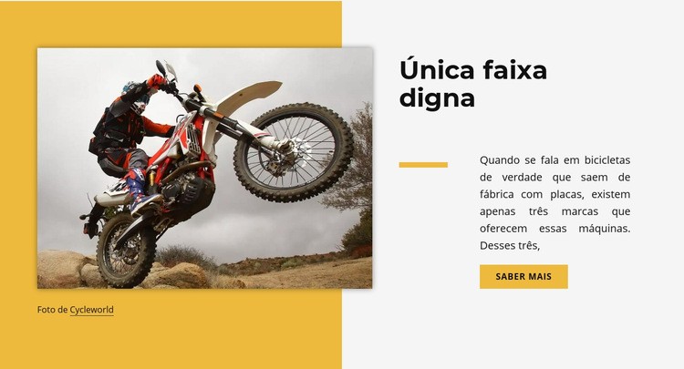 Única faixa digna Design do site