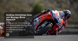 HTML Grátis Para Motociclismo Esportivo Extremo