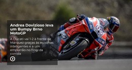 Motociclismo Esportivo Extremo - Modelo HTML5 Responsivo