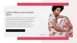 Vestidos Florais Femininos - Página De Destino Moderna