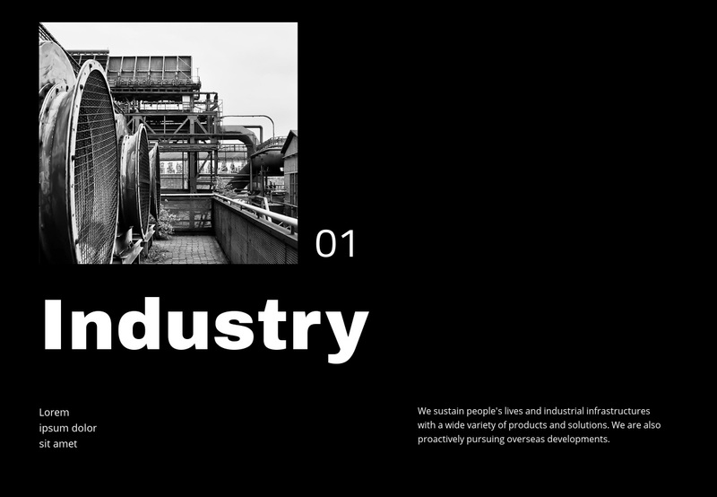 Business and industrial Squarespace Template Alternative