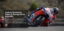 Theme Layout Functionality For Sports Motocycling Extreme