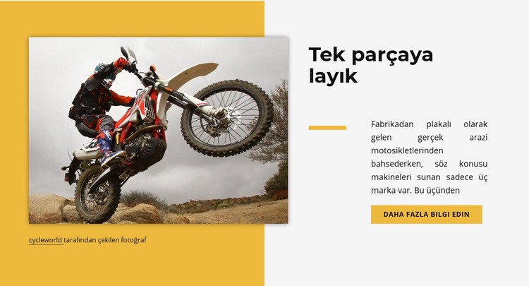 Tek parçaya layık HTML Şablonu