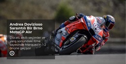 Spor Motosiklet Bisikleti Aşırı - Bir Sayfalık Şablon
