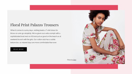 Women'S Floral Dresses - Simple Website Template