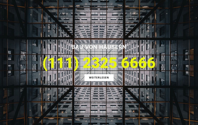 Bau von Häusern Website design