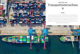Benutzerdefinierte Schriftarten, Farben Und Grafiken Für Transportunternehmen