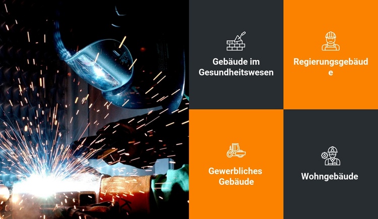 Bau- und Konstruktionsmerkmale Landing Page