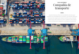 Compañía De Transporte: Plantilla De Página HTML