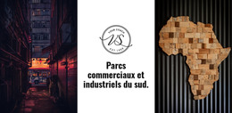 Page De Destination Pour Parcs D'Activités Et Industriels