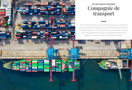 Compagnie De Transport – Téléchargement Du Modèle HTML