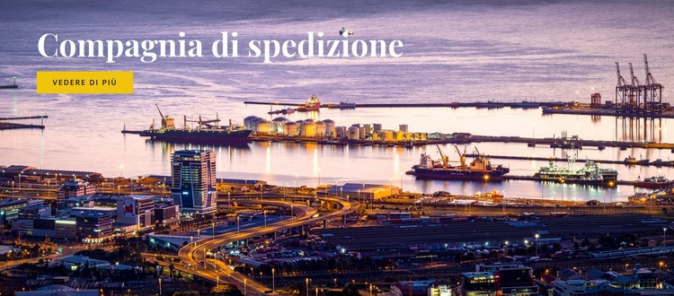 Compagnia di spedizione Un modello di pagina