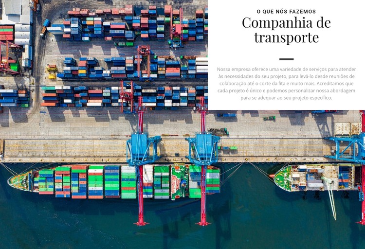 Companhia de transporte Template CSS