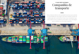 Companhia De Transporte - Layout Do Site HTML