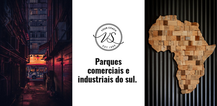 Parques comerciais e industriais Modelo HTML