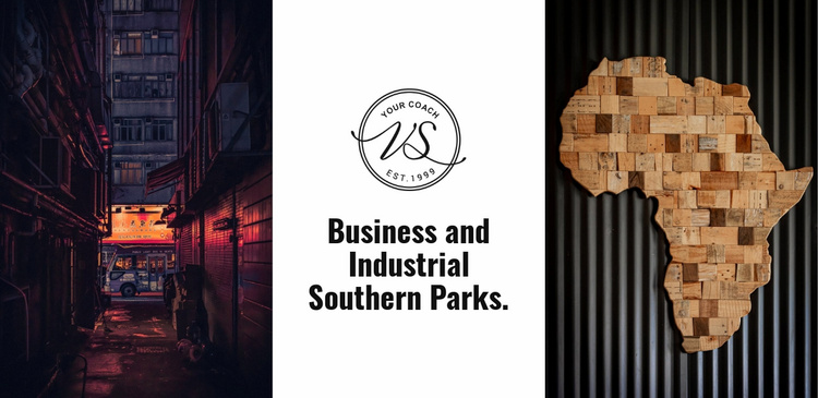 Business and industrial parks Website Template