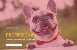 Escola Profissional De Treinamento De Cães - Modelo De Página HTML