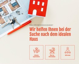 Führendes Immobilienunternehmen Flexbox-Vorlage