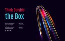 Think Outside The Box - Simple HTML5 Template