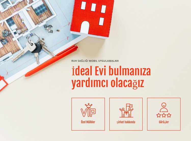 Önde gelen emlak şirketi Web Sitesi Oluşturucu Şablonları