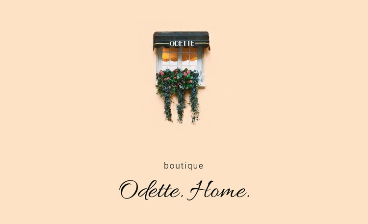 Home boutique Homepage Design