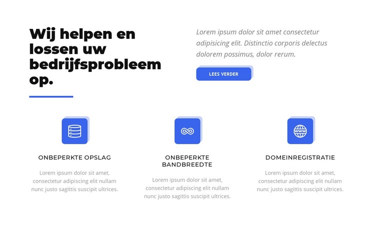 Update je bedrijf Website Builder-sjablonen