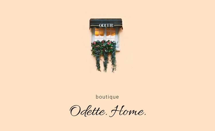 Home boutique One Page Template