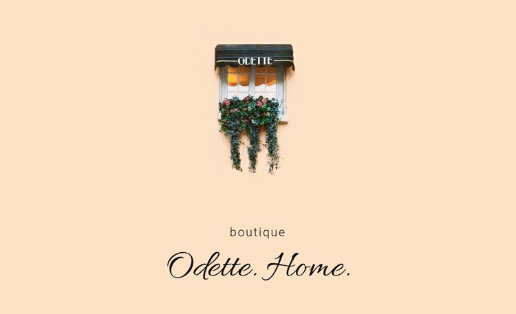 Home boutique Static Site Generator