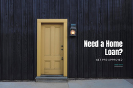 Home Loan Products - Custom Web Page Design