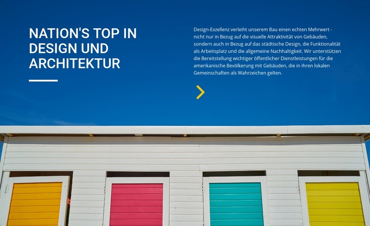 Nationen Top in Design und Architektur Website Builder-Vorlagen