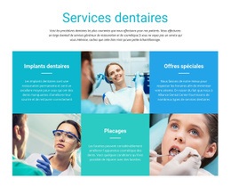 Services Dentaires - Modèle De Page HTML