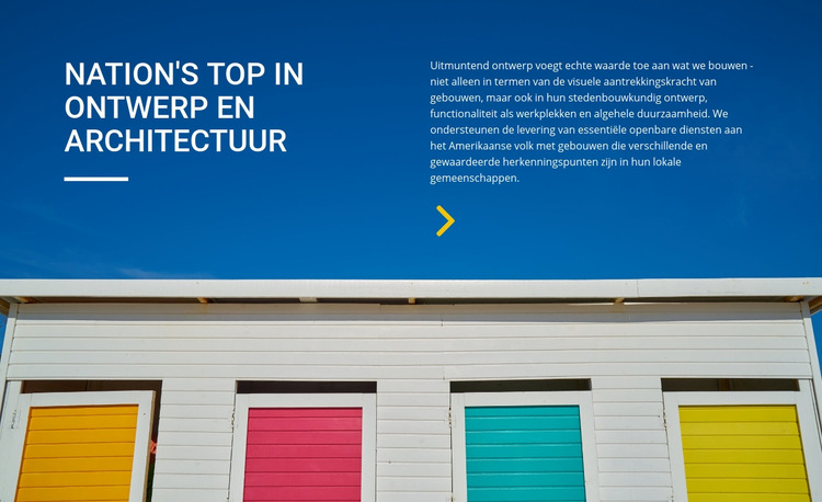 Naties top in ontwerp en architectuur Joomla-sjabloon