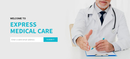 Medical Newsletters By Email One Page Template