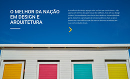 Nações Líderes Em Design E Arquitetura - Modelo De Site HTML