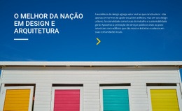 Nações Líderes Em Design E Arquitetura - Landing Page Criativa Multiuso