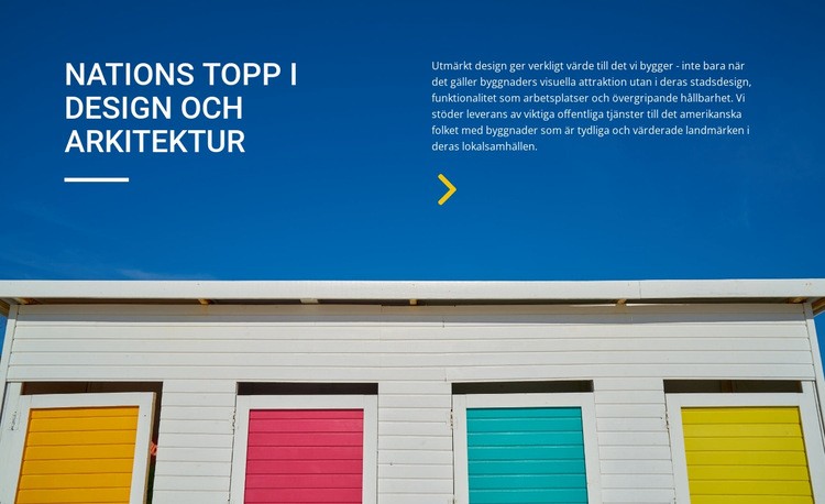 Nationernas topp inom design och arkitektur HTML-mall