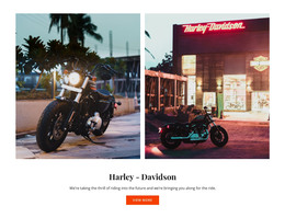 Harley Davidson Motorcycles Responsive Website Templates