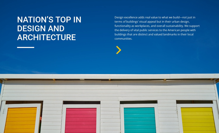Nations top in design and architecture Website Mockup
