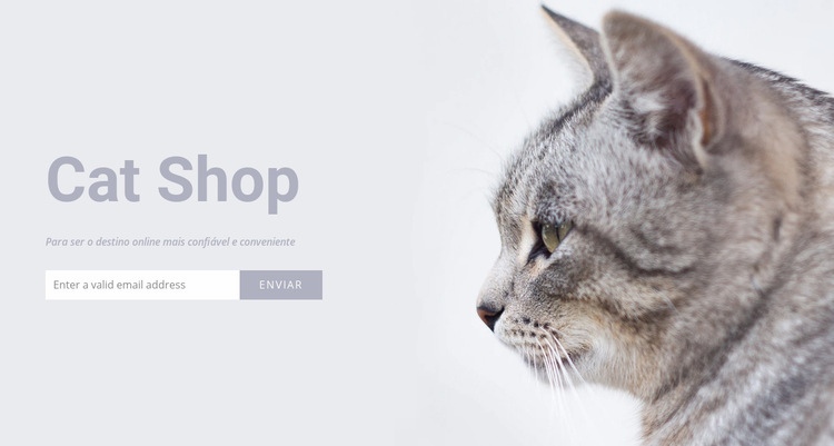 Cat shop Maquete do site