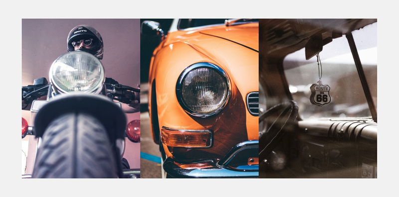 Restoration of old cars Squarespace Template Alternative