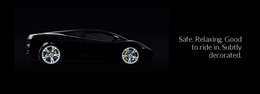 Exclusive Homepage Design For Sports Cars