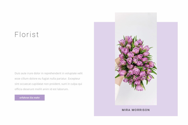 Professioneller Florist Joomla Vorlage