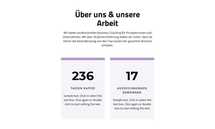 Das Ergebnis unserer Arbeit Website design