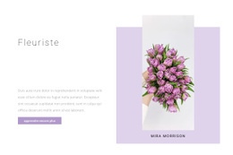 Conception De Site Web Premium Pour Fleuriste Professionnel