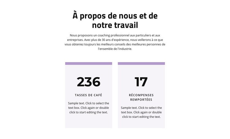 Le résultat de notre travail Conception de site Web